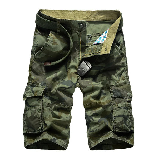 Neue Camouflage-Cargo-Shorts für Herren - Perfekt für den Sommer!-Cargo Hose-