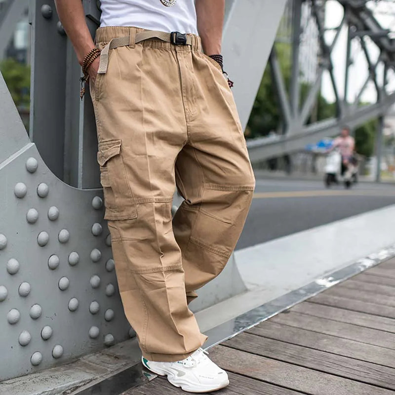 Urban Chic: Strapazierfähige Baumwollhosen mit Charakter-Cargo Hose-6