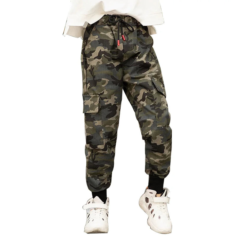 Camouflage-jogger-cargohose für mädchen-Cargo Hose - 222