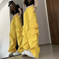 Harajuku Vibes: Damen-Cargohose mit Streetwear-Charme-Cargo Hose - 2