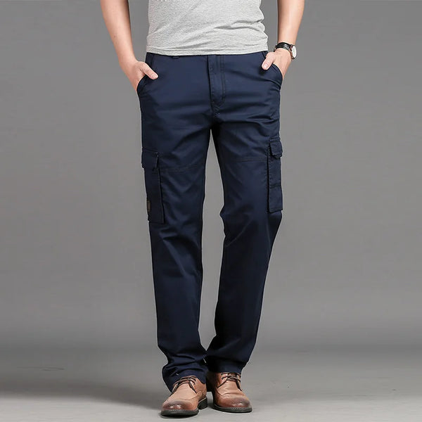 Marineblaue Cargochino für Herren: Eleganz und Funktionalität-Cargo Hose - 