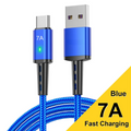 Schnelles Aufladen: 7-A-USB-C-Kabel, kompatibel mit allen Typ-C-Telefonen