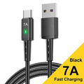 Schnelles Aufladen: 7-A-USB-C-Kabel, kompatibel mit allen Typ-C-Telefonen