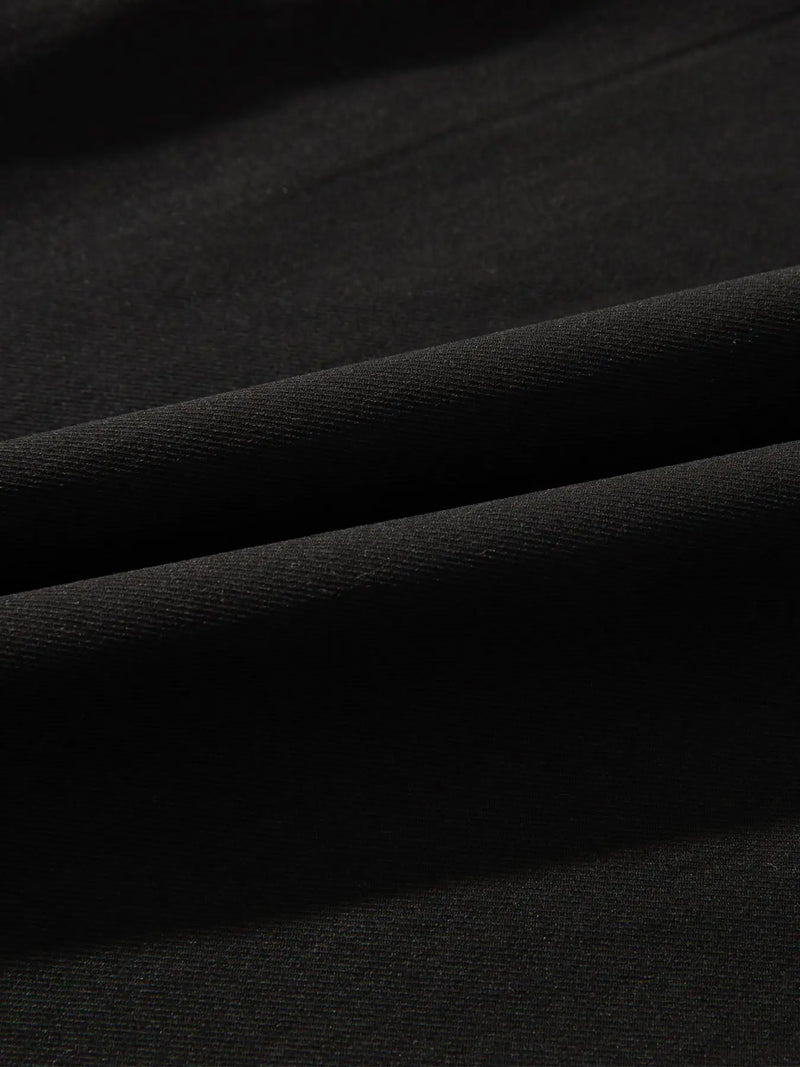  Lässige Cargohose für Herren in schwarzer Farbe-Cargo Hose-5